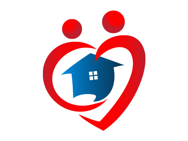 house in a heart icon